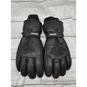 Grandoe Leather Insulated Ski Mens Black Size Small Gloves Beautiful